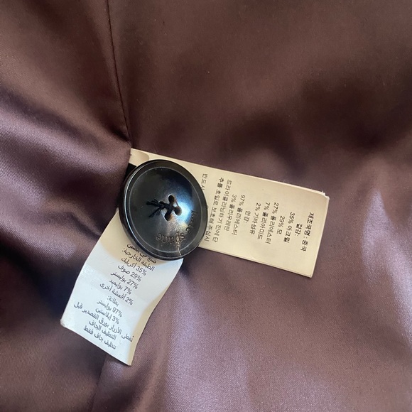 Kate Spade Brushed Leopard Peacoat in Purple, size 12/L - Picture 11 of 12